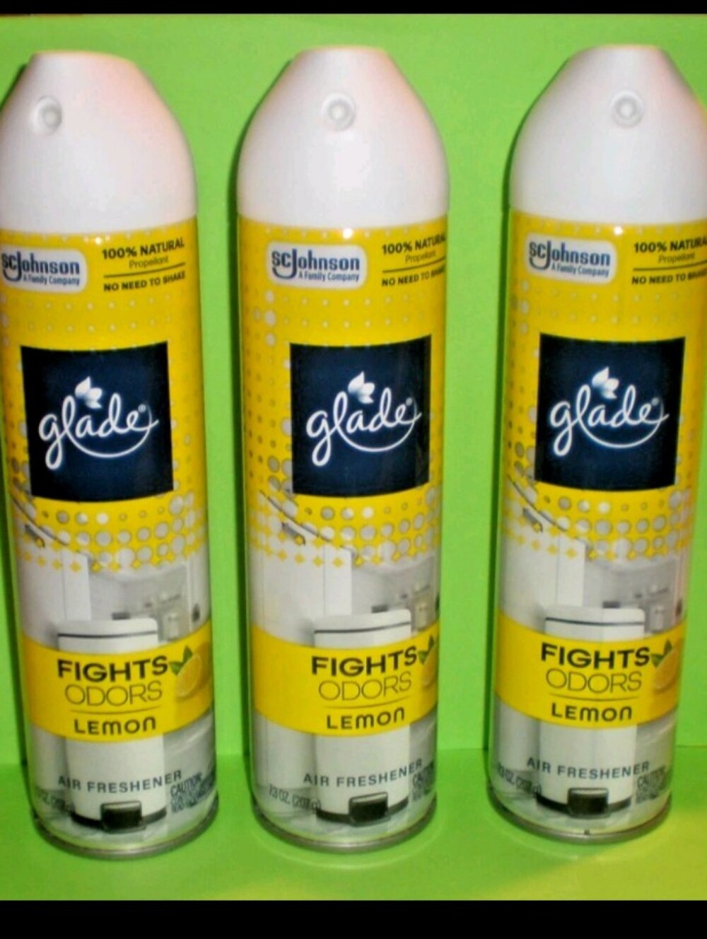 Glade Home Essentials Glade  🍋 Lemon Air Fresheners (4 Cans ) 🆕✨💛